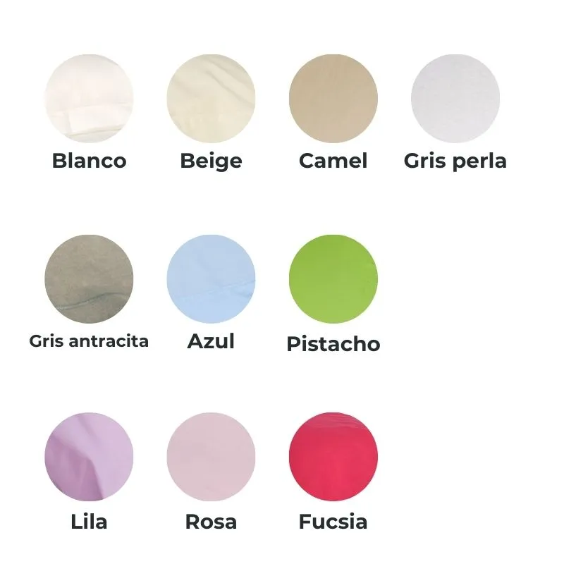 Colores de las sábanas encimeras sueltas Algodonea Textil