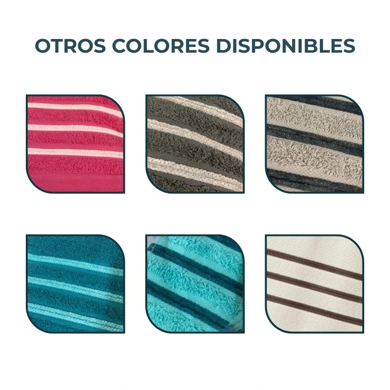 Otros colores disponibles: fucsia, gris oscuro, gris claro, turquesa oscuro, turquesa claro, beige con marró - Algodonea textil hogar.